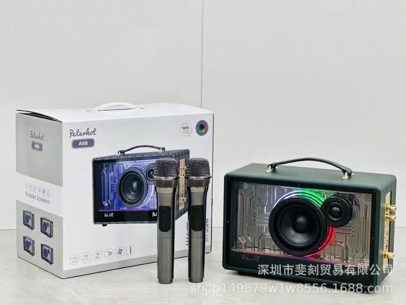 A66冷エネルギー音響ins風サイバーパンクNEW-Xマイク一体多機能家庭k歌bluetoothスピーカー|undefined