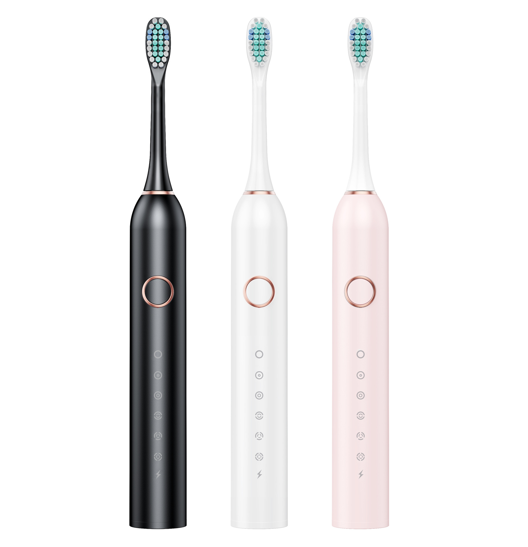 Professional Sonic Electric Toothbrush For Adults With 4 Heads_voghion.com