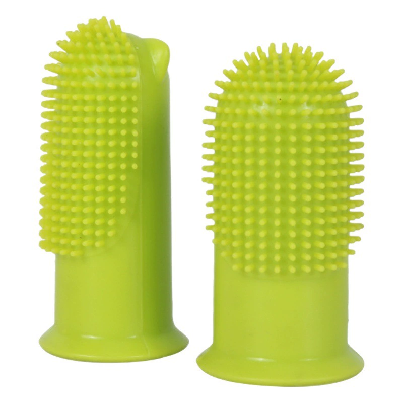 Трансграничный новый набор пальцев для домашних животных Зубная щетка Зубы без мертвого угла Чистящая зубная щетка Силиконовый мягкий набор пальцев