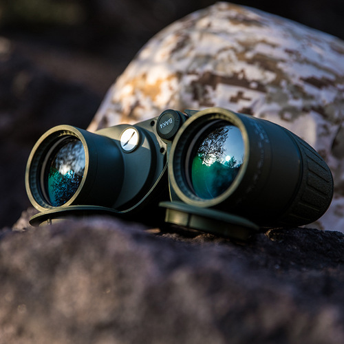 Factory wholesale 10X50 binocular compass telescope high-definition high-power coordinate ranging navigation navy green printable