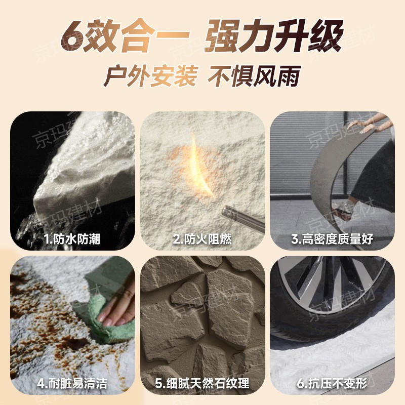 Pu imitación de piedra cultura de piedra ladrillo de pared exterior de piedra PU pared de fondo de piel de piedra placa decorativa de patio exterior muros de piedra de lima de la villa