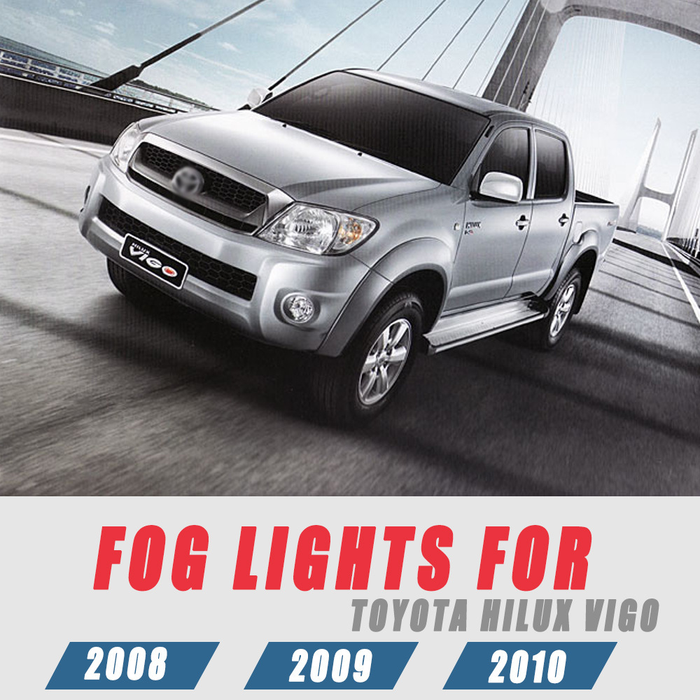 Aplicable a TOYOTA 08 09 10 años Hercules VIGO conjunto de lámpara de niebla delantera pickup luz diurna luz de barra