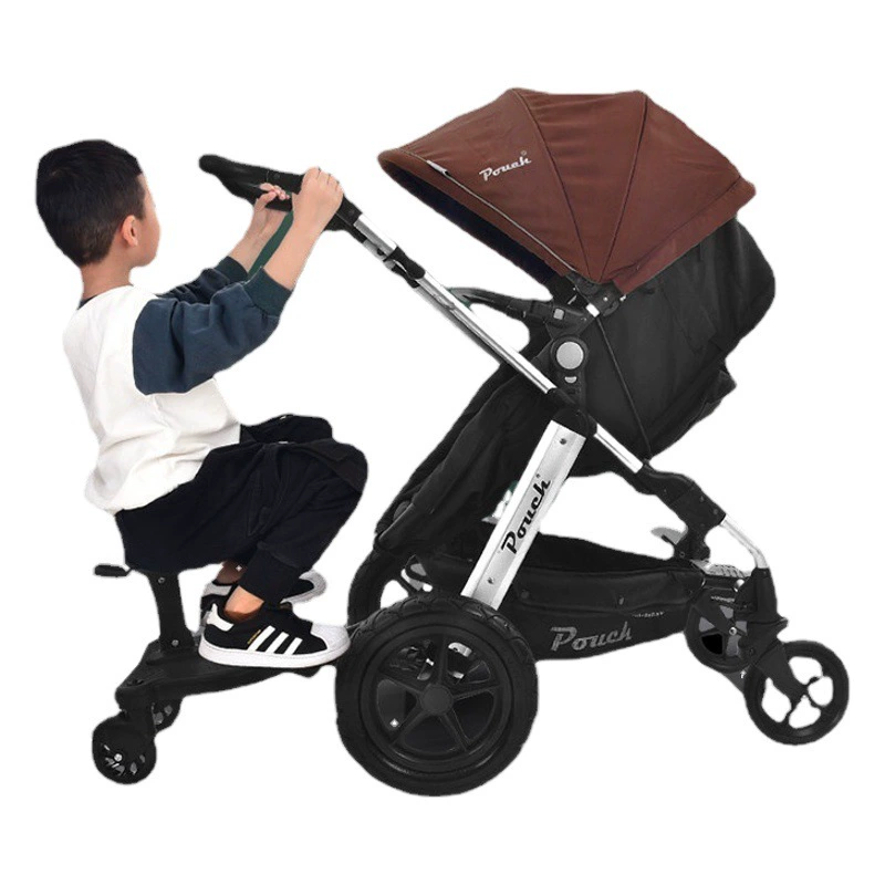 Дополнительная педаль для детской коляски, помощник для второго ребенка, коляска для двойни, небольшой прицеп, детская коляска, подходит для близнецов