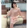 新款夏季外穿仿真丝家居服