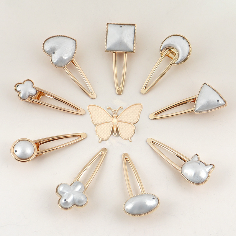 song dynasty brocade diy barrettes base support barrettes blue dyed embroidery accessories cloth wrapper barrettes bottom embryo ornament accessories factory in stock