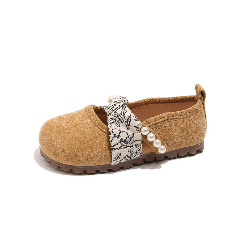 Zapatos de princesa para niñas, zapatos de cuero casuales, 2025 otoño, nuevos zapatos de estilo Mary Jane, zapatos de soja suaves
