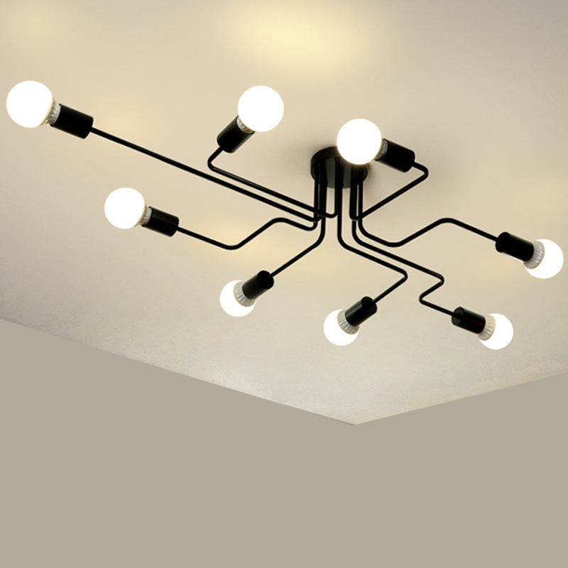Retro modern creative ceiling lamp for living room