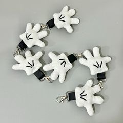 創意ミッキー手袋のズボンのチェーンはかわいいぬいぐるみのミッキーの小さい手のお嬢さんの恋人同士を飾って包みを飾ってストラップを飾ります。