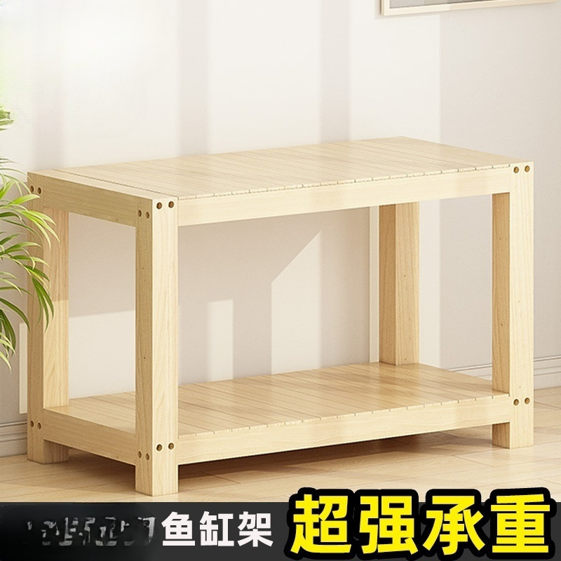 鱼缸底柜鱼缸柜子实木底座鱼缸架水族箱架子鱼缸桌子实木鱼缸韝豈
