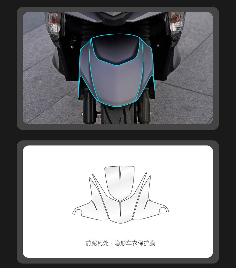 Suitable for 22 models of Suzuki UY125, invisible car body protection film, transparent TPU anti-scratch modification accessories