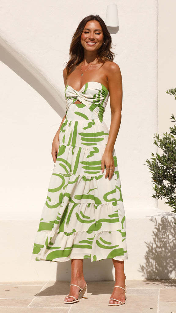 Women's Swing Dress Sexy Strapless Printing Sleeveless Printing Maxi Long Dress Holiday Beach display picture 4