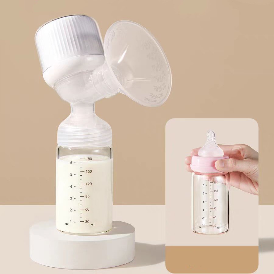 Wholesale Glass Milk Bottle Can Be Connected to the Breast Pump Infant Special Safety Glass Milk Bottle
