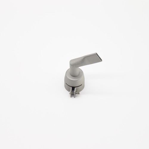 Recommended hot air plastic welding gun accessories, stainless steel material, standard round welding tip size, flat tip, extended round angle flat tip