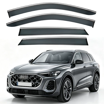 Coupe Window Rain Visor, Rain shield - standard-packaging-without-logo-china-audi-q5l-mk3-gu-2026-with-bright-strips-rain-shield