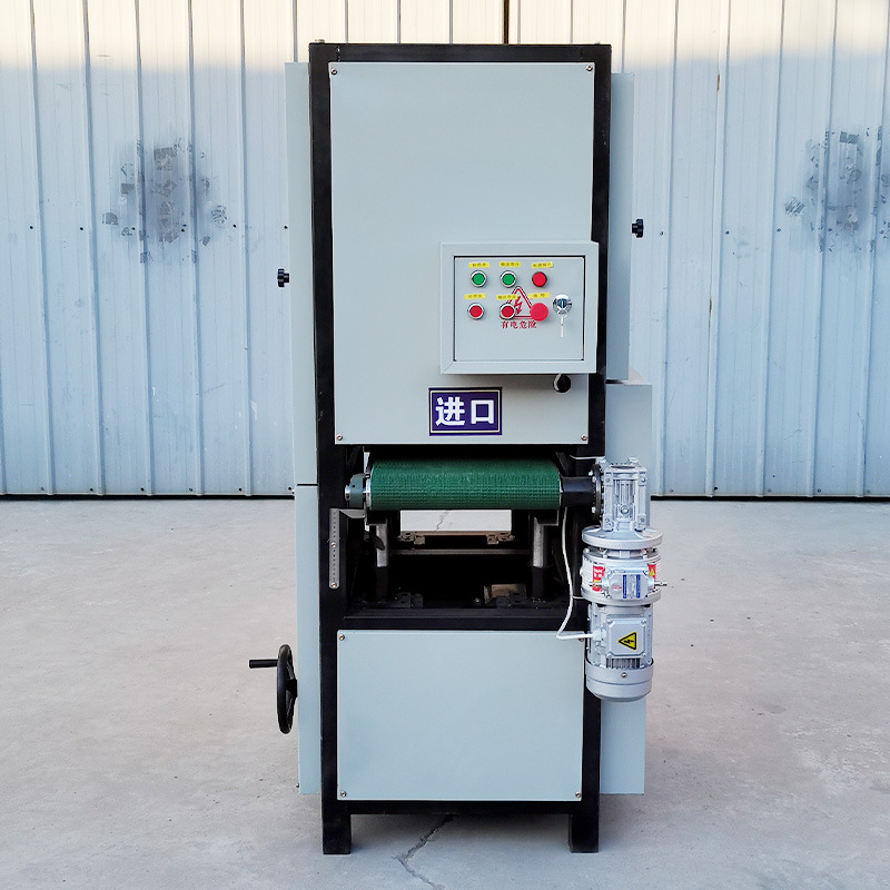 全自动平面抛光机砂光打磨不锈钢拉丝机小型除锈金属去毛刺一体机