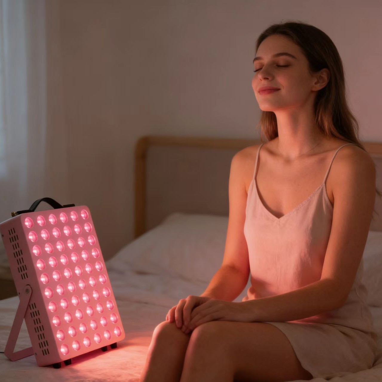Transfronterizos nuevos 300w LED luz infrarroja gran lámpara de fila máquina de terapia física luz roja 660 + 850 panel de masaje de banda