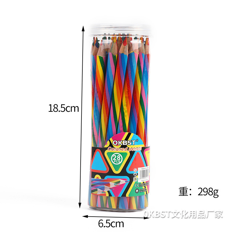 Lápices de colores, cuatro colores en uno, lápiz multicolor, lápiz arcoíris, color degradado, siete colores, color mixto, pintura de grafiti, bolígrafo de colores