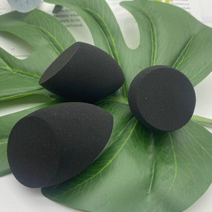 R's same style black beauty egg wet and dry water drop oblique sponge ball no powder super soft makeup sponge egg