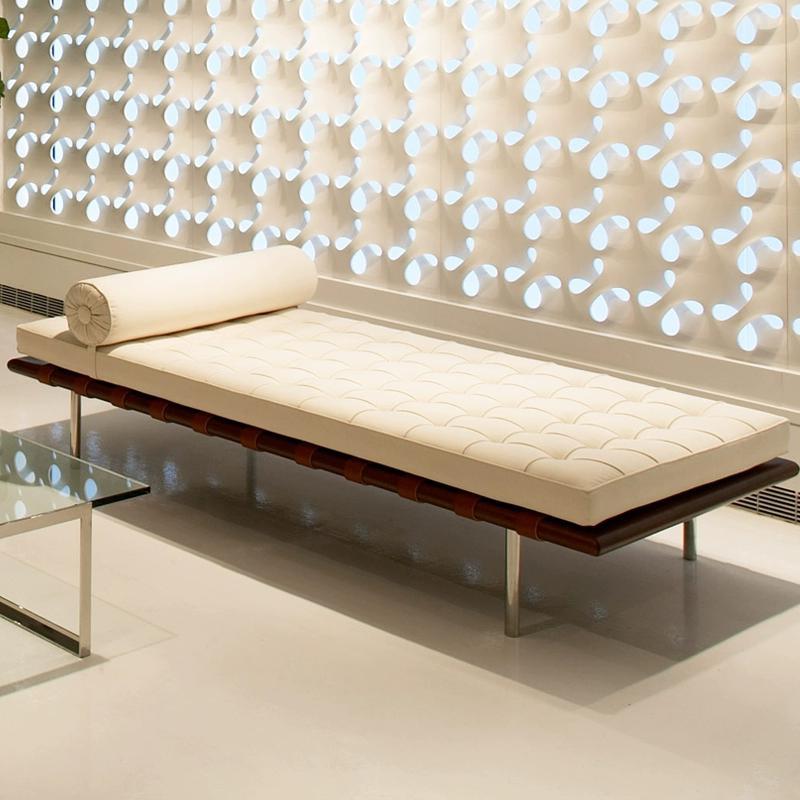 Barcelona cama Barcelona Couch sala de estar sillón reclinable casual sofá perezoso silla de cuero moderna