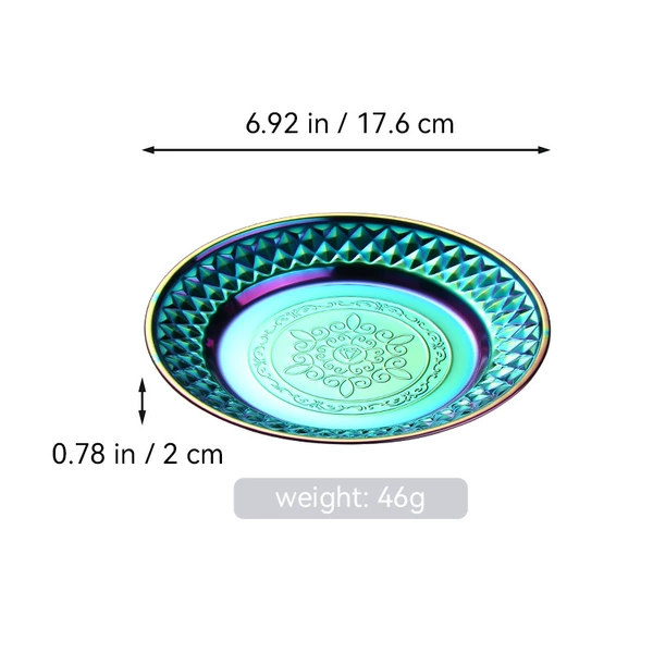 Colorful 18cm dessert plate