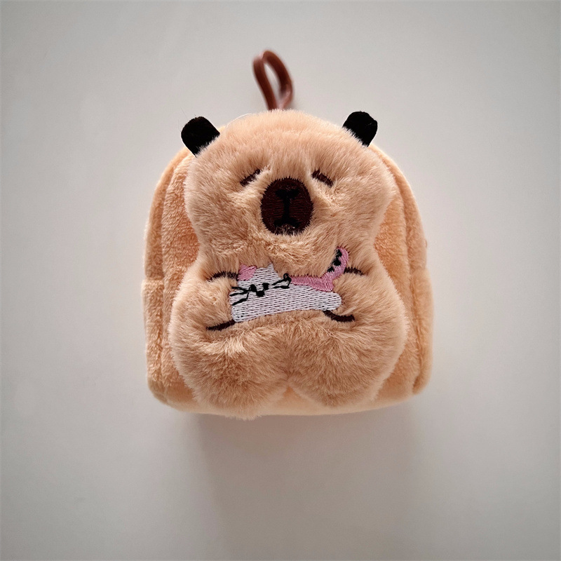 Japanese and Korean Cartoon Cute Doll Square Small Wallet Couple Coin Earphone Storage Bag Small Gift Wholesale