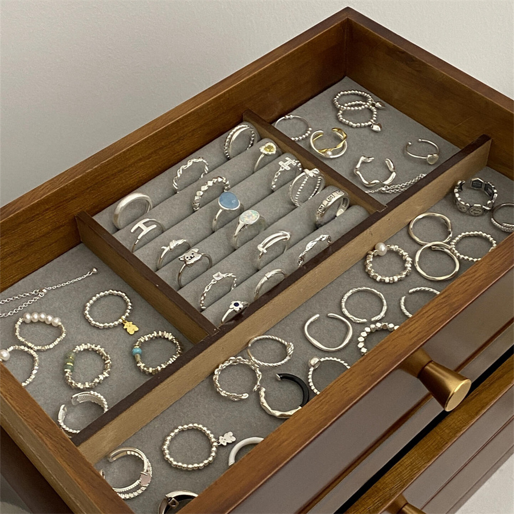 Plain Ring Women's All-Match Cold Style Plain Silver Ring Niche High-Level Sense Open Index Finger can't Quit Colored Tail Ring New