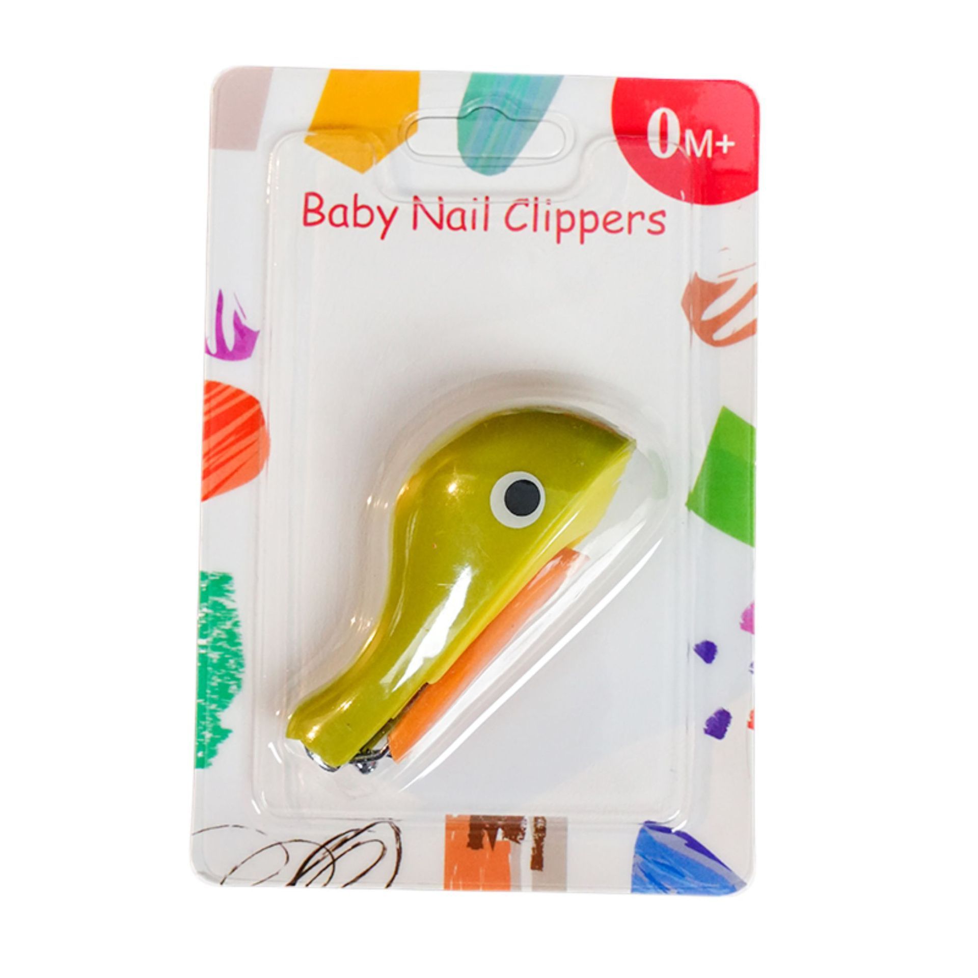 Inglés Tarjeta de bebé cortaúñas de dibujos animados de delfín cortaúñas anti-Carne de seguridad cortaúñas