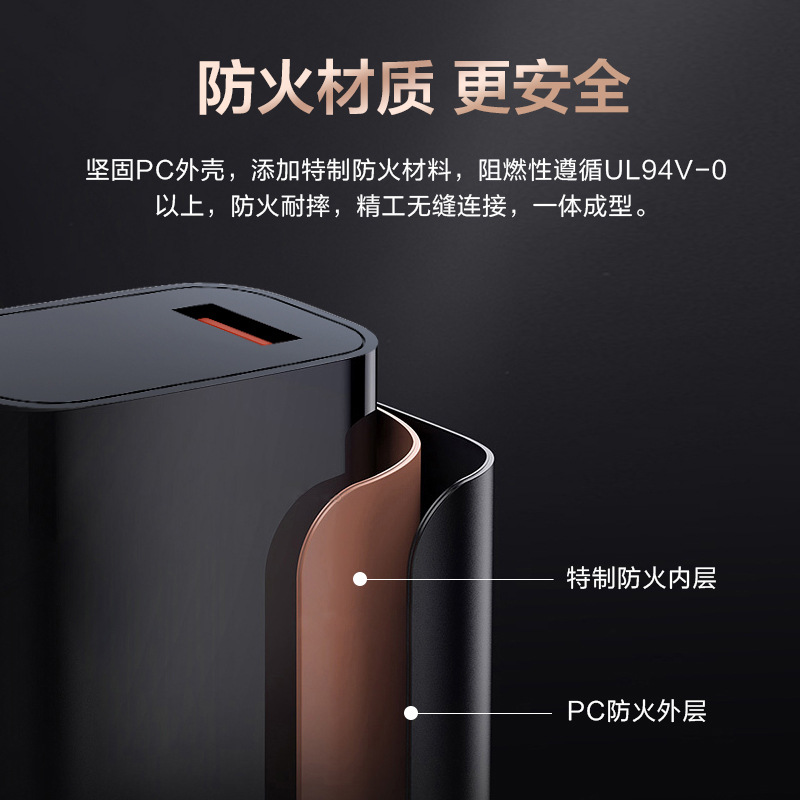 25wQC cargador para Huawei Samsung Xiaomi súper rápido cabeza de carga solo puerto C cargador de nitruro de galio