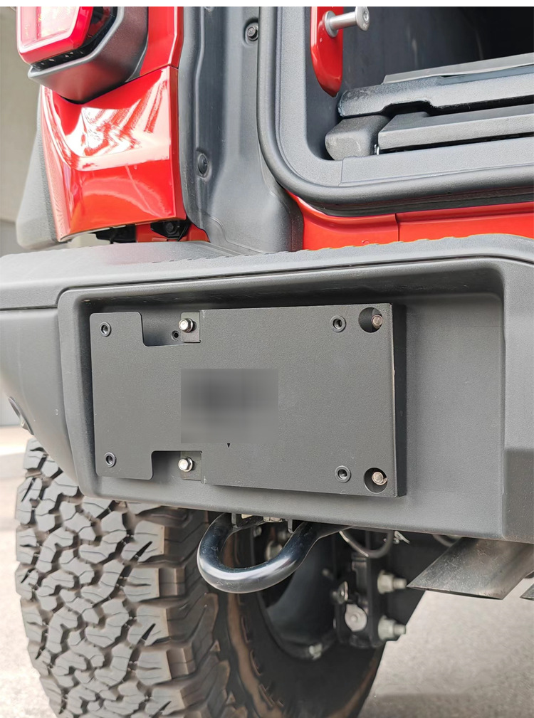 Suitable for Modified Rear License Plate Frames of the Ford Bronco, Imported Front License Plate Frames for the Ford Bronco, License Plate Base for Standard Chinese License Plates