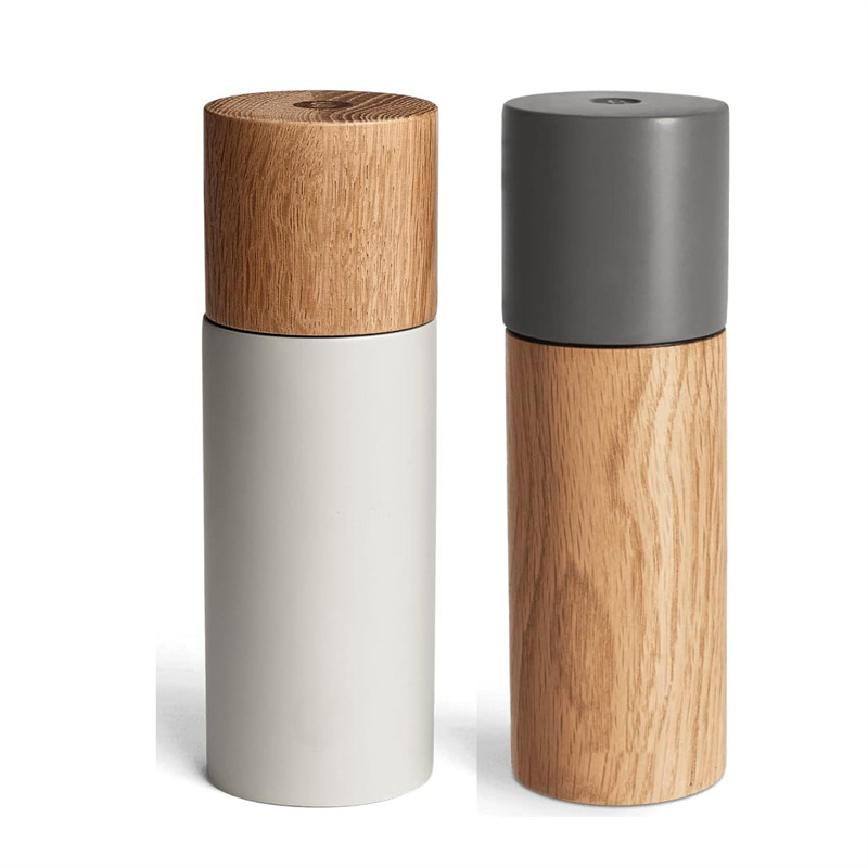 Molino de pimienta de madera para el hogar molino de pimienta manual ajuste inferior molino de pimienta herramientas de cocina