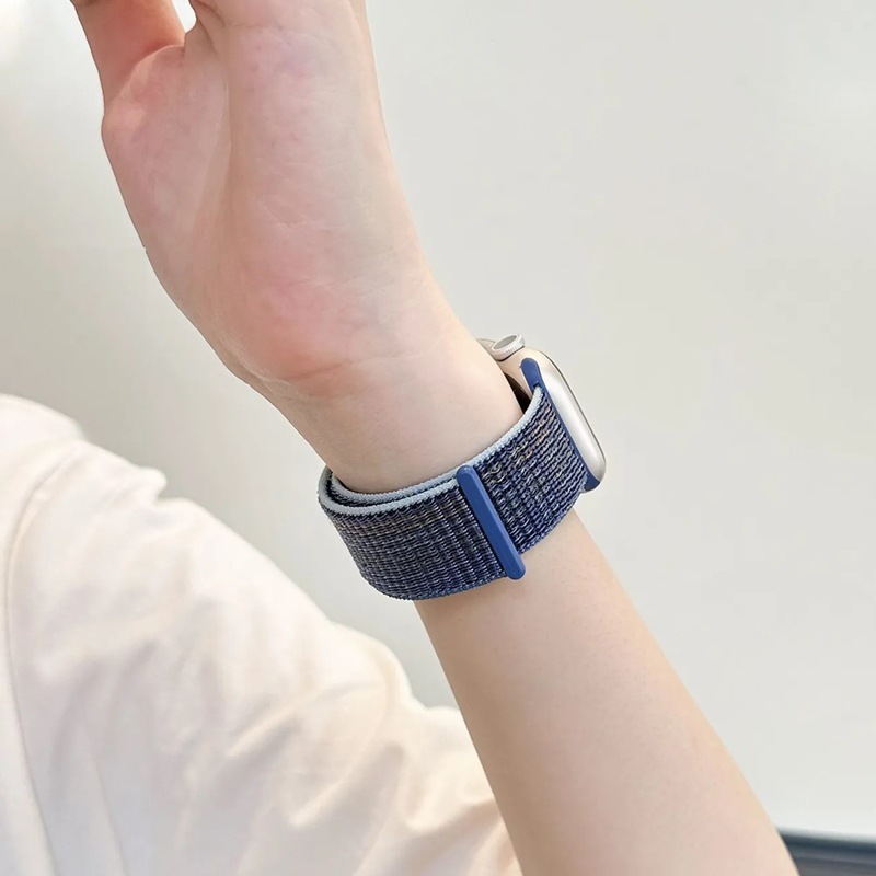 ins は iwatch ナイロンループマジックストラップ S10 Apple s9 ウォッチ SE スポーツ 8/7/男性と女性のリストバンドに適しています。|undefined