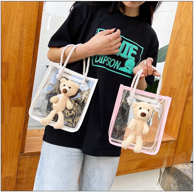 Children's Pvc Transparent Bear Bag Portable Bag display picture 38