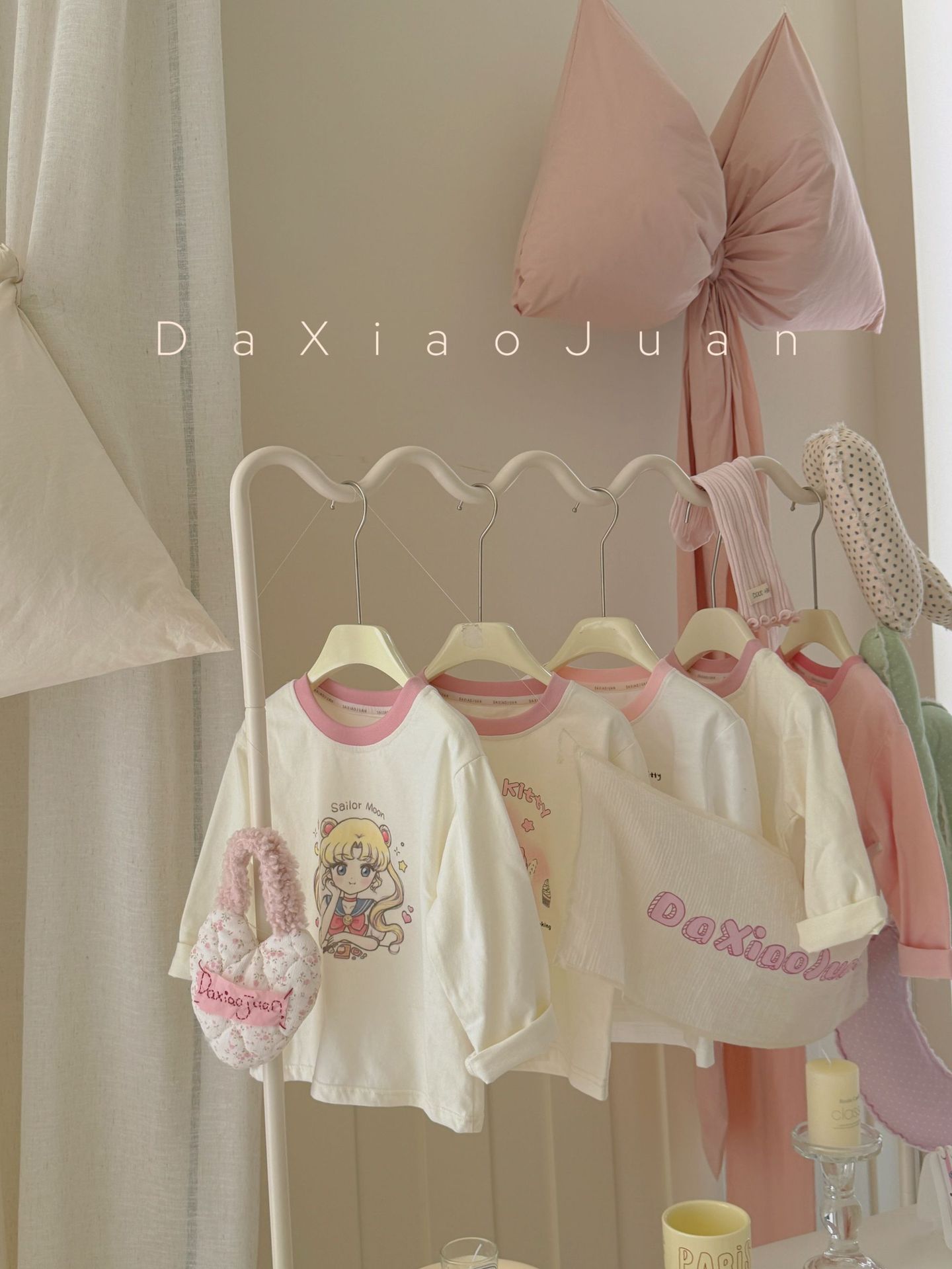 大小ロール子供プリント長袖Tシャツ2025春新作女の子かわいいプリントおしゃれルーズトップ