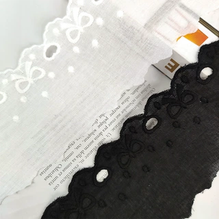 厂家直供新款刺绣棉布爱心花边饰品耐用性强服装辅料diy现货批发