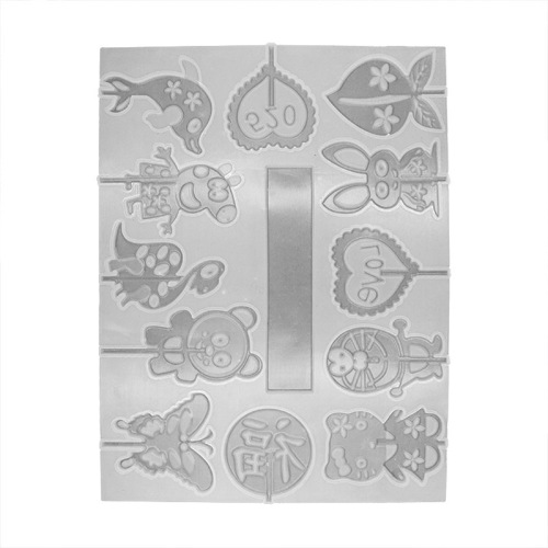 Cartoon zodiac sugar painting production silicone mold commercial diy handmade lollipop mold sugar painting mold complete set