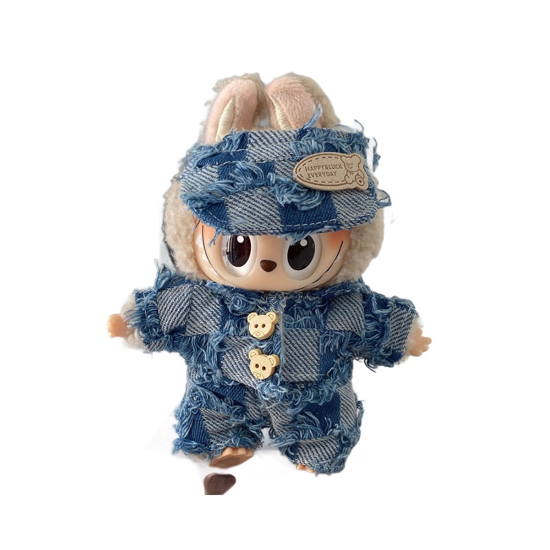 New Trendy Toy [Only Doll Clothes] 17cm Labubu Macaron-Style Doll Clothes