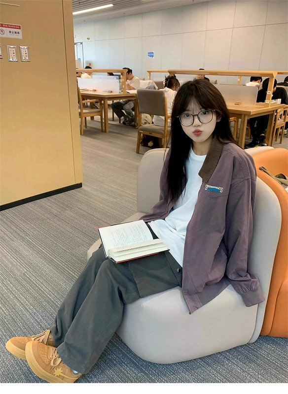 早秋季美式复古棒球服夹克外套女款秋2025新款巨好看独特漂亮薄款|undefined