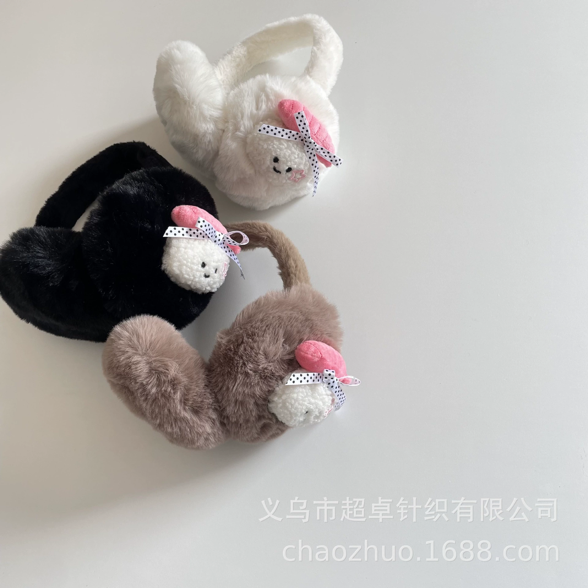 Retro children's keep warm winter three dimensional earmuffs, headphones