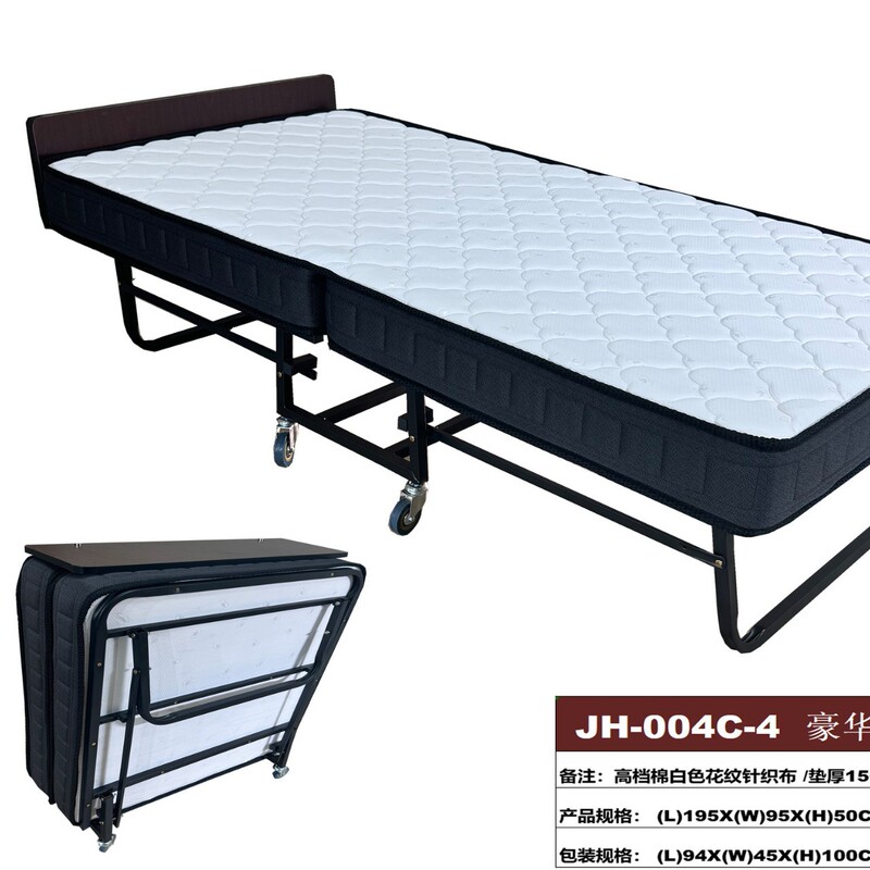 Simple Folding Bed for Dormitories and Hotels, Extra Bed for Hotels, Metal Folding Bed for Guesthouses, Single Folding Bed Simple Folding Bed for Dormitories and Hotels, Extra Bed for Hotels, Metal Folding Bed for Guesthouses, Single Folding Bed