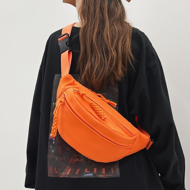 Cross-border Classic Waist Bag Women's High-value Riding Backpack Large Capacity Crossbody Bag Men's Korean Brand Multi-function Chest Bag