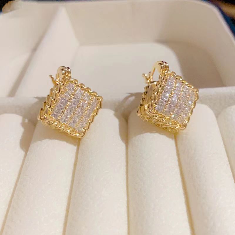 Elegant fashionable geometric square double-sided nail sequins with…