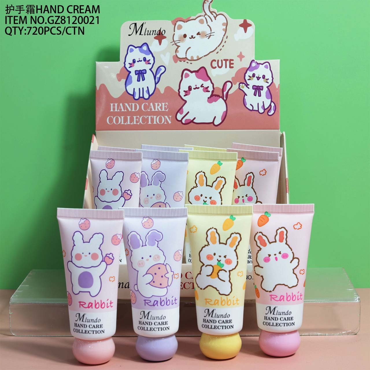 Mlundo hidratación humectante lindos dibujos animados crema de manos suave invierno invierno crema de manos humectante anti-seco