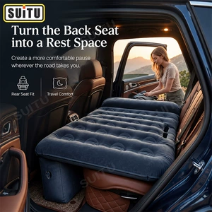 Car inflatable bed, suitable for sedans and SUVs, rear seat air mattress, inflatable travel bed, sleeping pad, camping bed, outdoor use