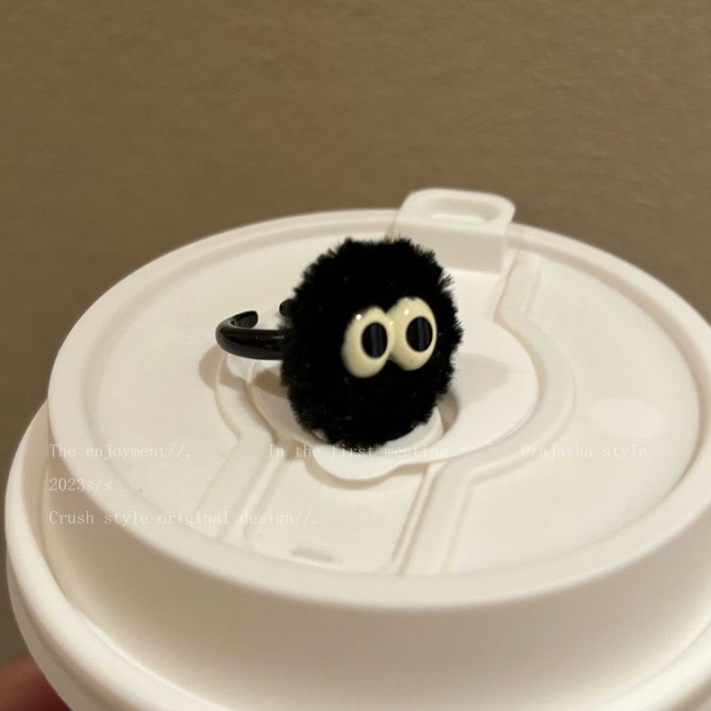 Dibujos animados lindo gato anillo 2023 nuevo nicho diseño chica corazón exquisita joyería al por mayor