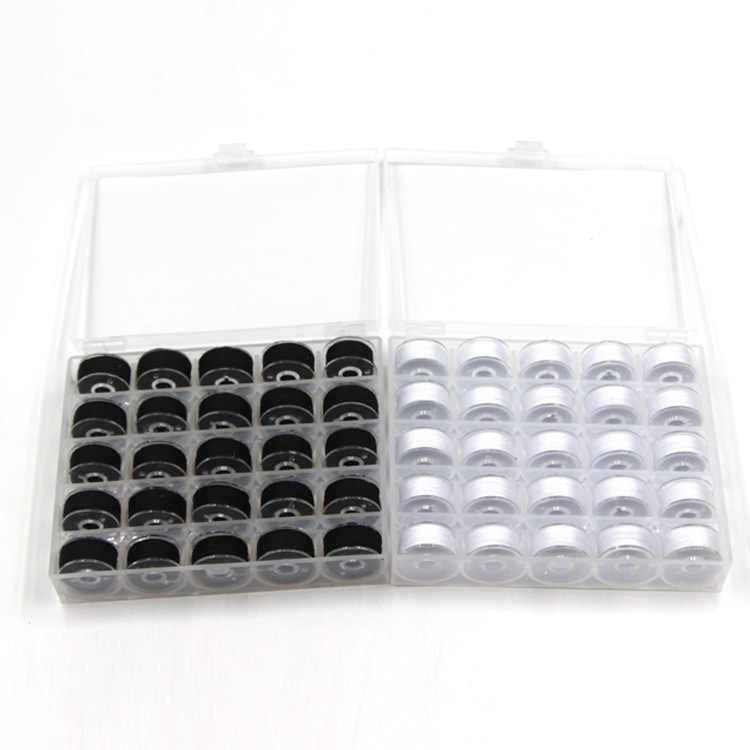 Spot 25 rejilla de plástico cinta transparente 25 colores negro y blanco línea caja transparente con lanzadera traje de almacenamiento de lanzadera