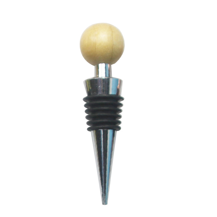 배 나무 라운드 6 실크 와인 스토퍼