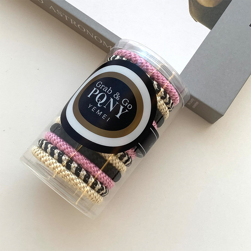 Kunling estrella con el mismo anillo de cabello de alta elasticidad para mujeres correa de cabello gruesa tirada constante cuerda de cabello de cola de caballo alta