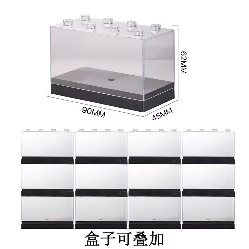 Caja de Almacenamiento Portátil para Modelos de Autos 1:64 de Plástico Transparente para Niños
