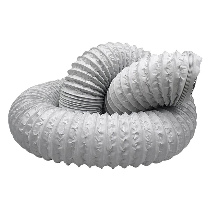 ПВХ алюминиевая фольга композитная трубка Двойной телескопический шланг дымовая выхлопная труба шланг для свежего воздуха кондиционер вентиляционный канал прижигание дымовая выхлопная труба