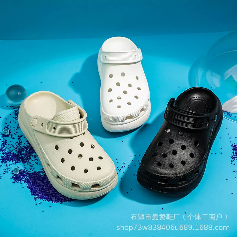 Пляжные туфли женские толстые подошвы увеличены